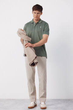 Cortefiel Polo coolmax&reg; gola jacquard