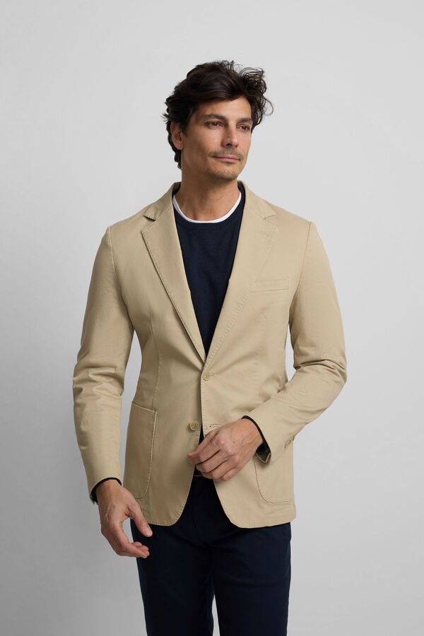 Silbon Americana casual Beige