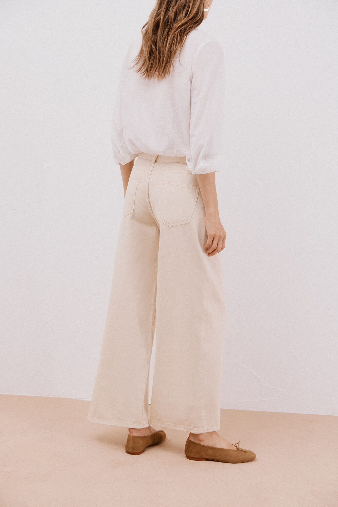 Cortefiel Cal&ccedil;a jeans palazzo longa 