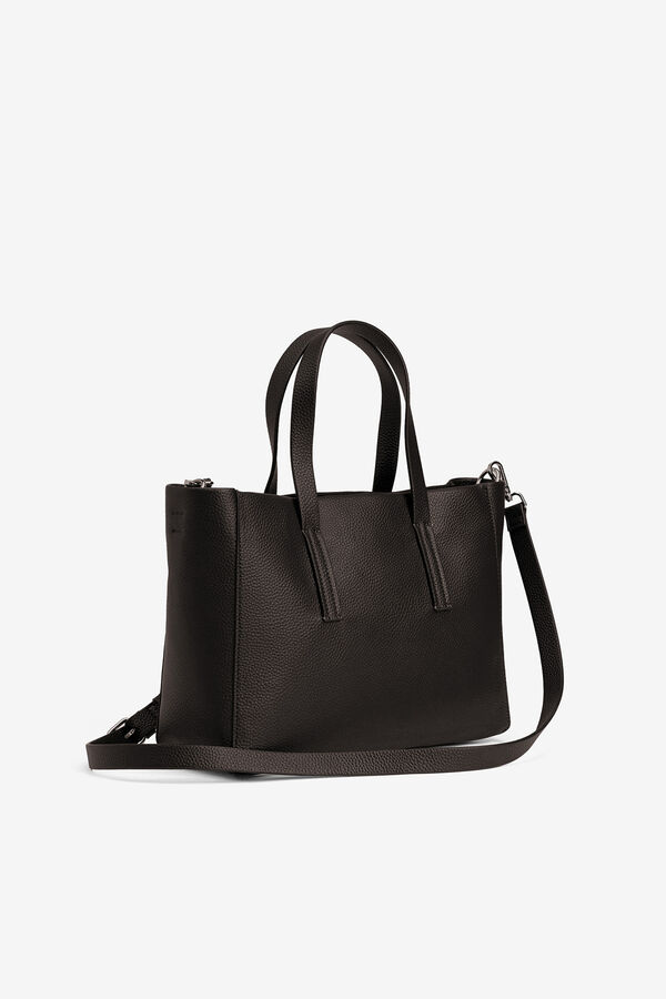 Vilanova Bolso City Efecto Piel Marr&oacute;n oscuro