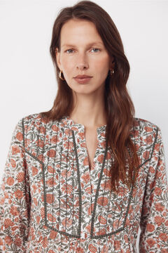 Cortefiel Vestido fluido estampado