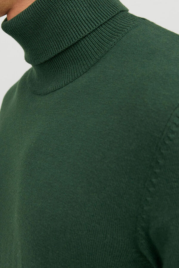 Jack & Jones Essential polo neck jumper Green