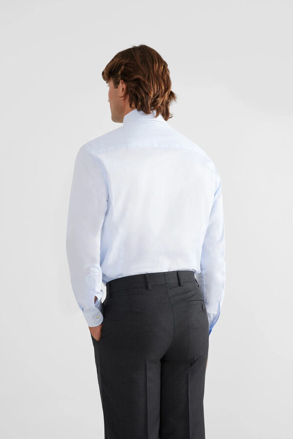 Silbon Single-cuff dress shirt Blue