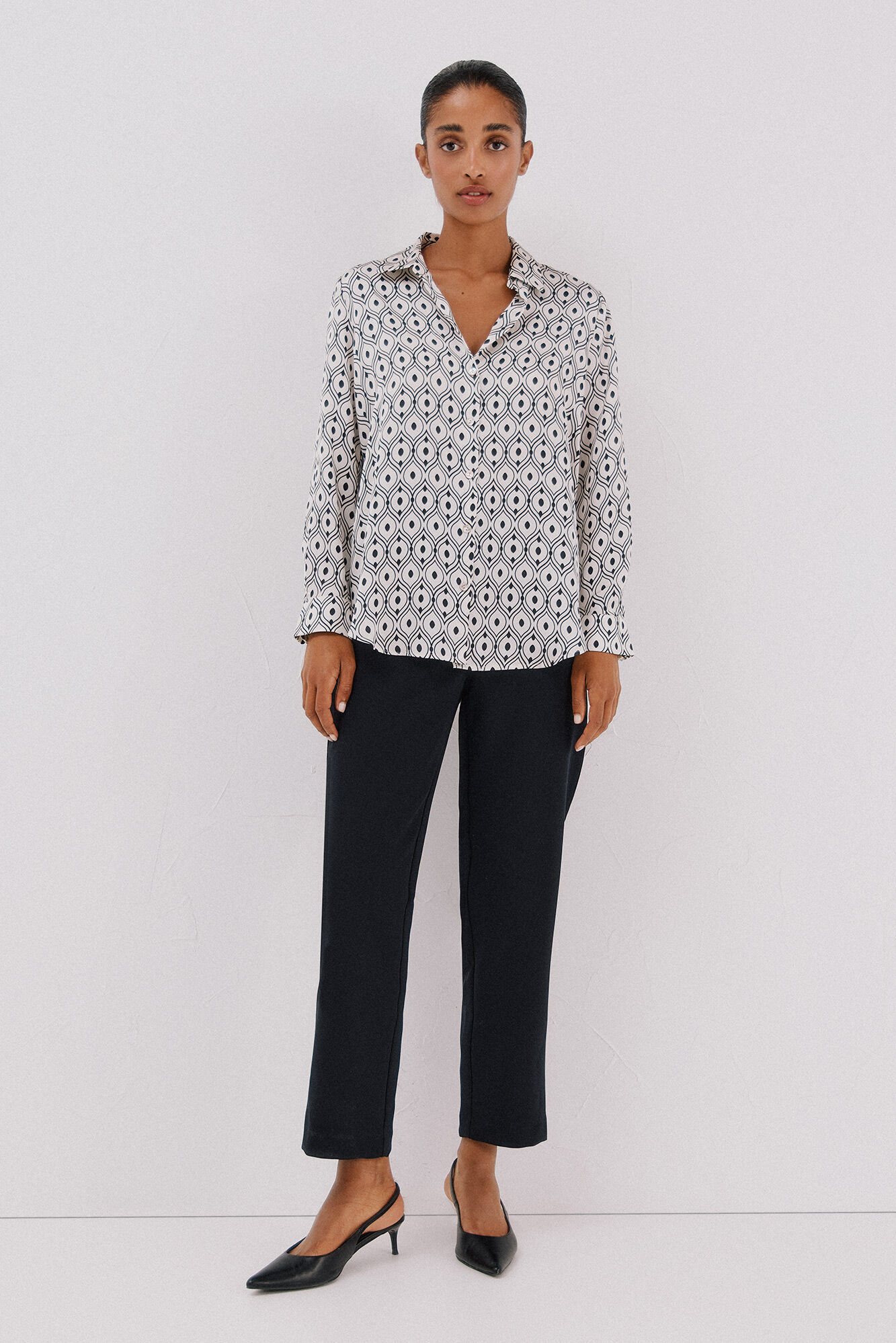 Cortefiel Camisa acetinada