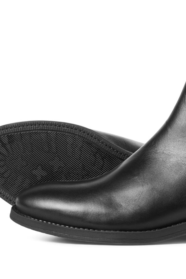 Jack & Jones Chelsea leather boot Black