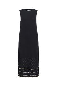 Vila Vestido comprido em malha de algod&atilde;o org&acirc;nico
