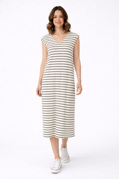Vila Vestido midi reversible con algod&oacute;n