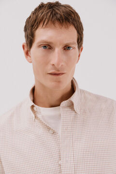 Cortefiel Camisa cuadros popel&iacute;n