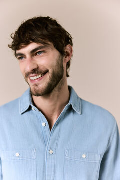 OOTO Camisa vaquera manga larga&nbsp;