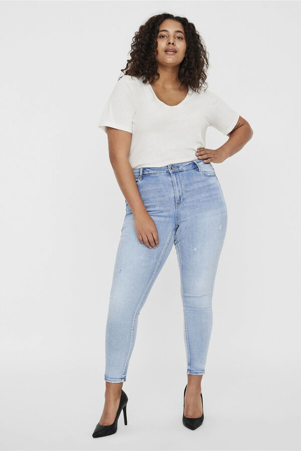Vero Moda Curve Plus size skinny jeans Blue