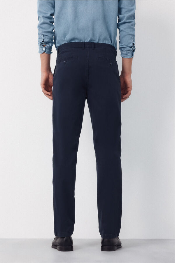 Cortefiel Pantal&oacute;n chino slim fit Azul marino