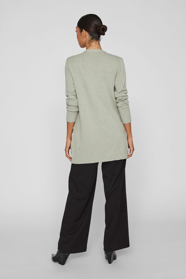 Vila C&aacute;rdigan de punto con viscosa Kaki