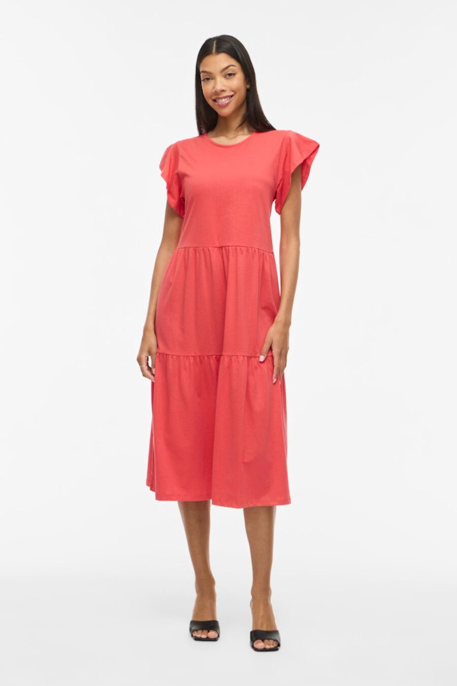 Vestido midi con algodón orgánico