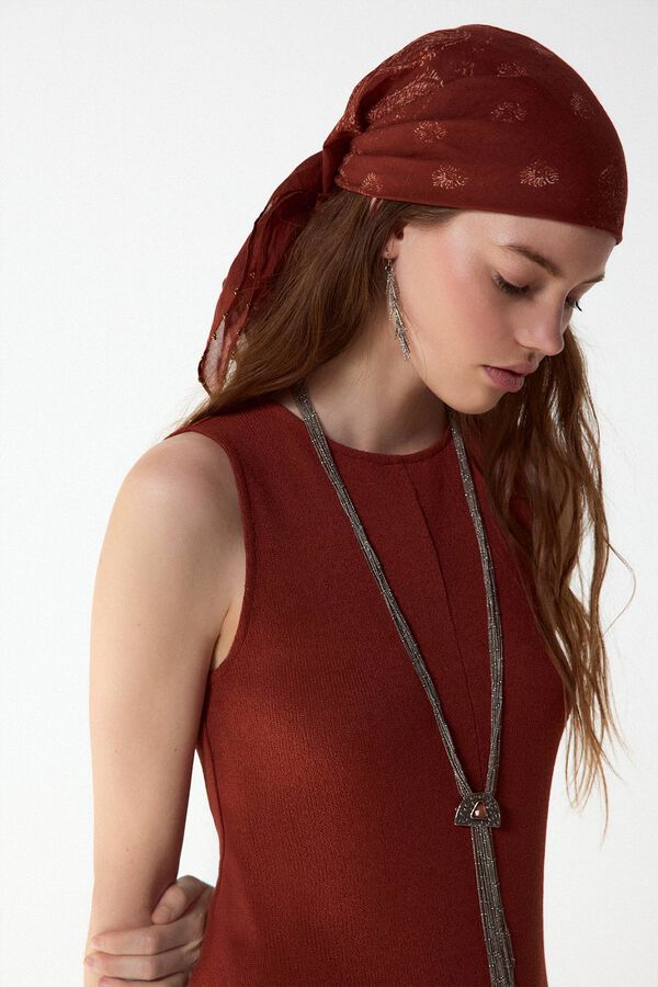 Slowlove Vestido b&aacute;sico estructura Brown