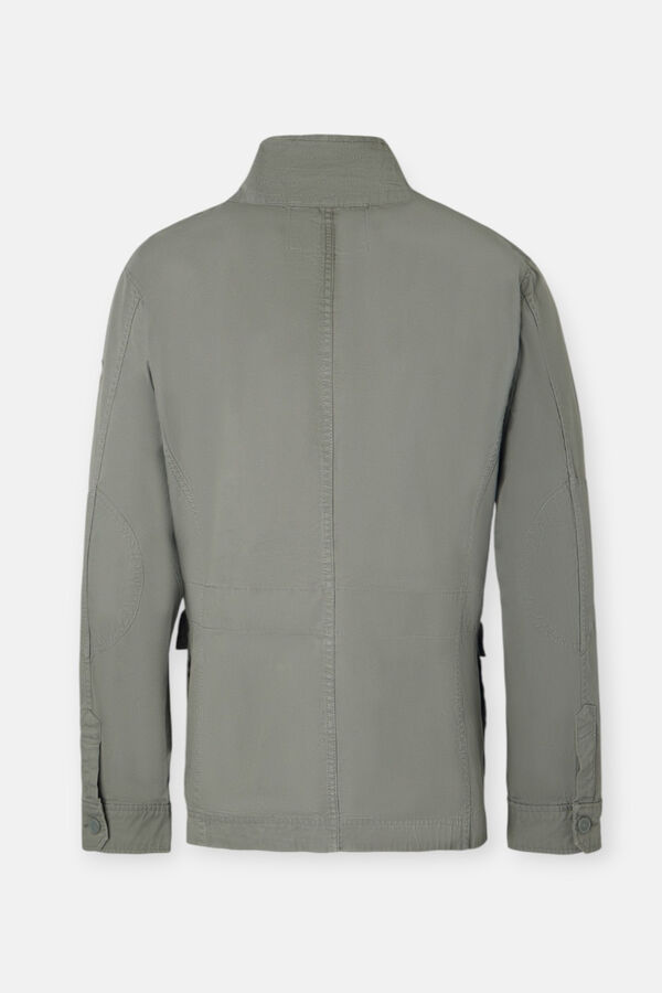 Silbon Chaqueta militar parches dye Verde