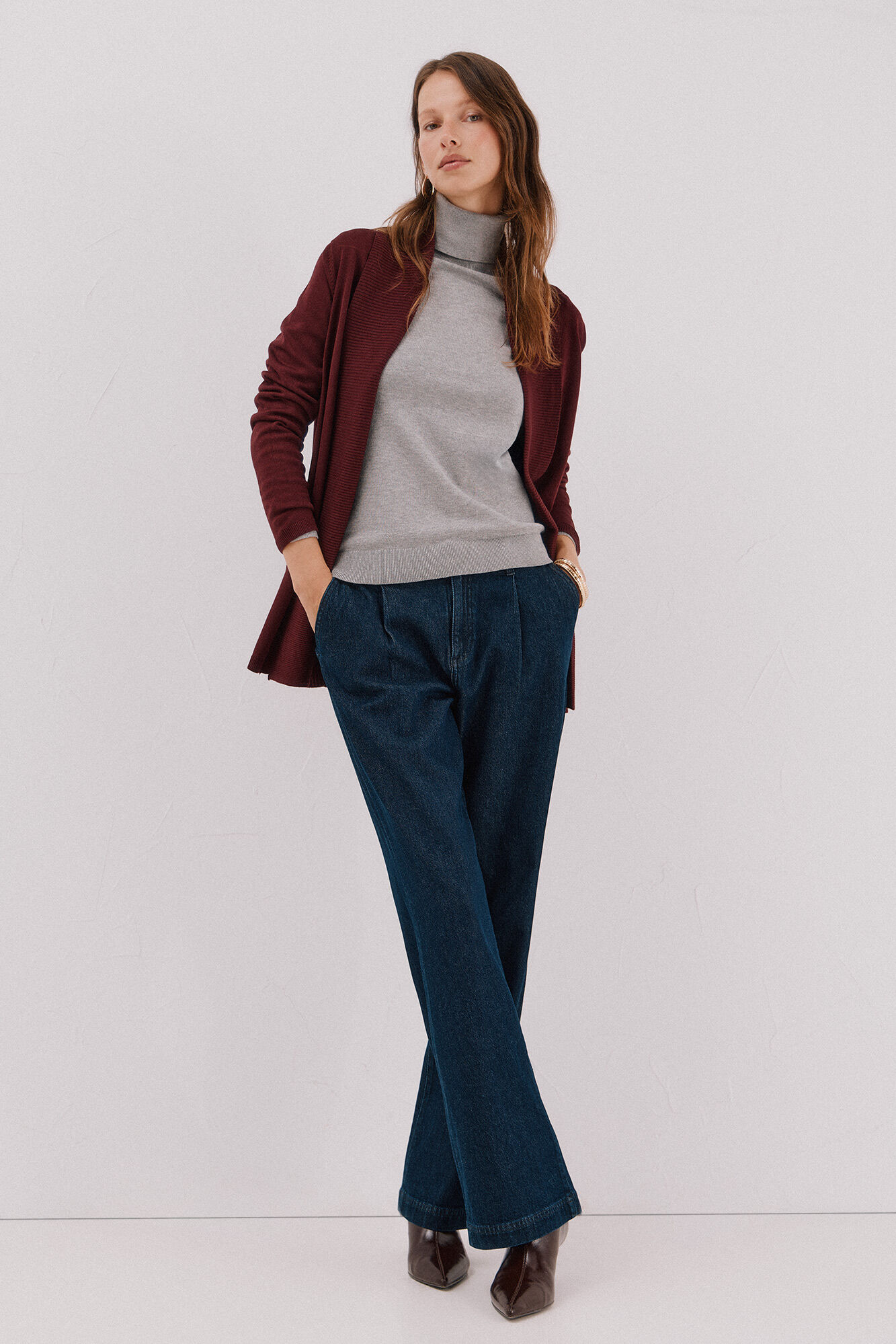 Cortefiel Casaco gola xaile