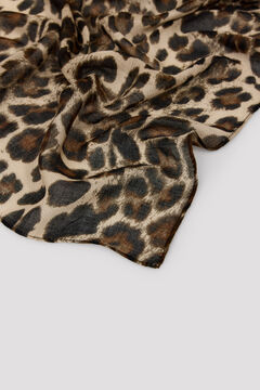 Cortefiel Len&ccedil;o estampado leopardo