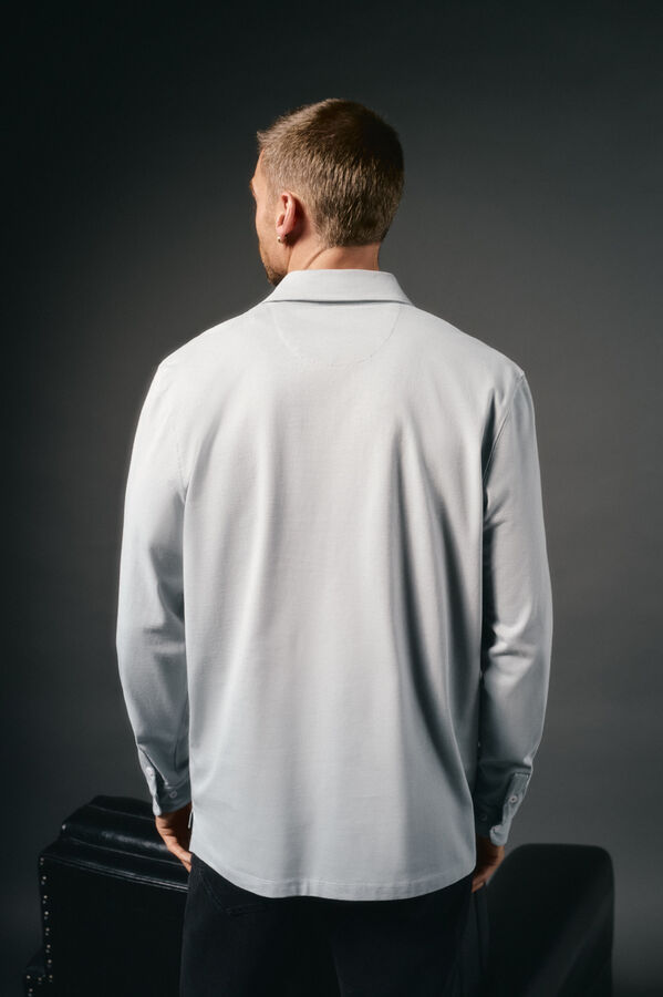 OOTO Long-handed polo Grey