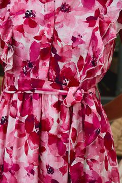 Pol&iacute;n Et Moi Vestido estampado MC frambuesa