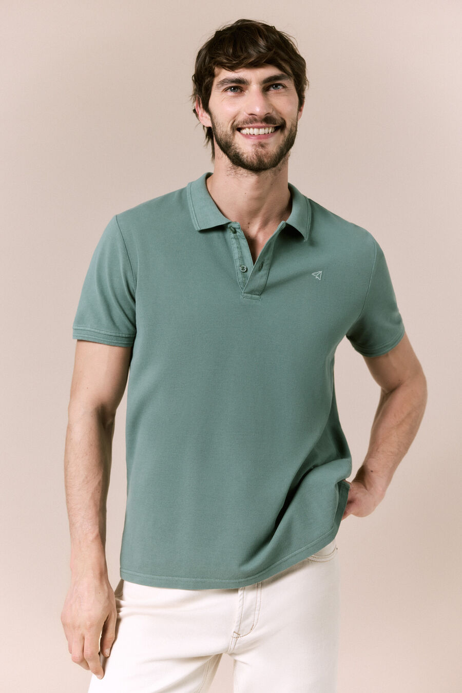 Polo básico piqué lavado