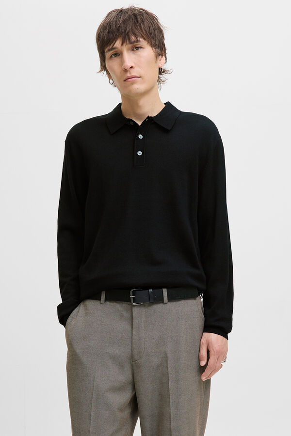 Jack & Jones Jersey polo regular fit Negro