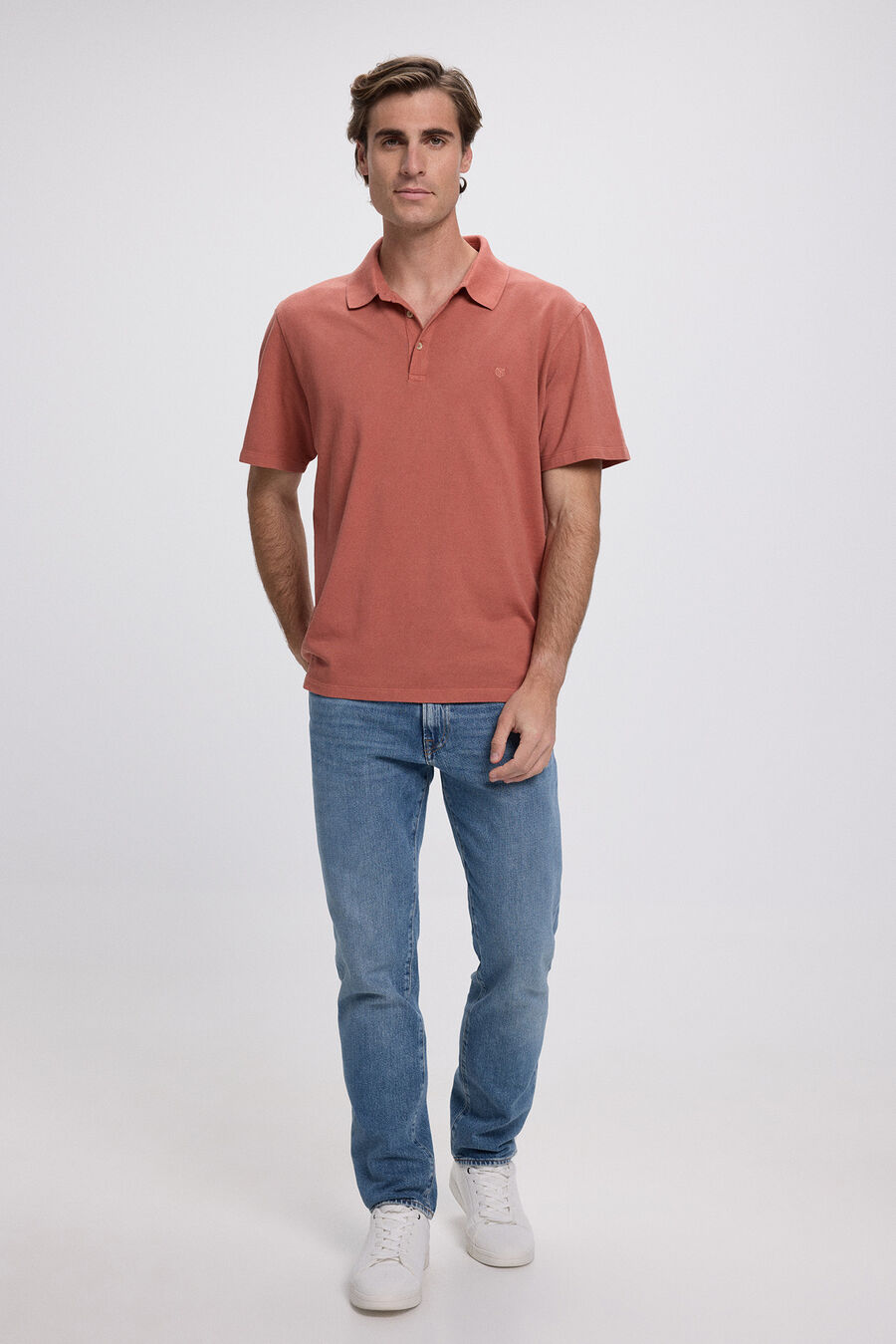 Polo liso regular fit