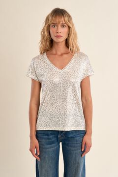 Molly Bracken Camiseta de mujer de manga corta estampado animal