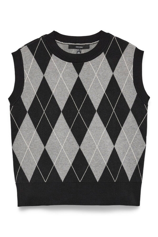 Chaleco de punto rombos Jerséis para mujer SPF