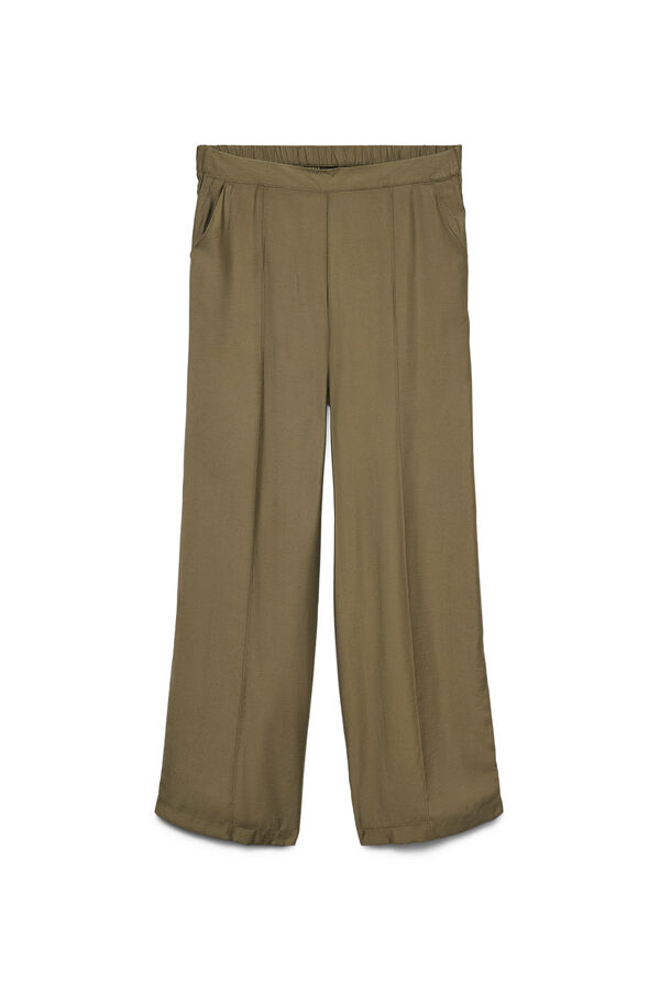 Vero Moda Cal&ccedil;as compridas retas Verde