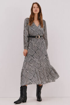 Cortefiel Vestido estampado