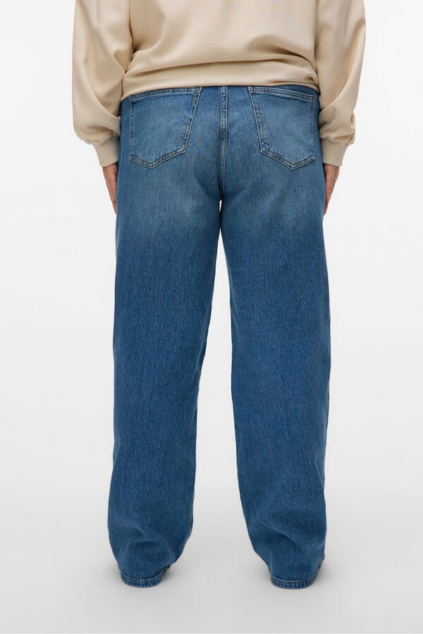 Vero Moda Curve Vaquero ancho talla grande Azul