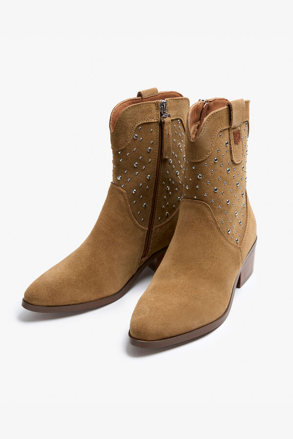 Popa Women's Ankle boot Studded Boot Brown