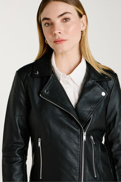 Vila Chaqueta biker polipiel