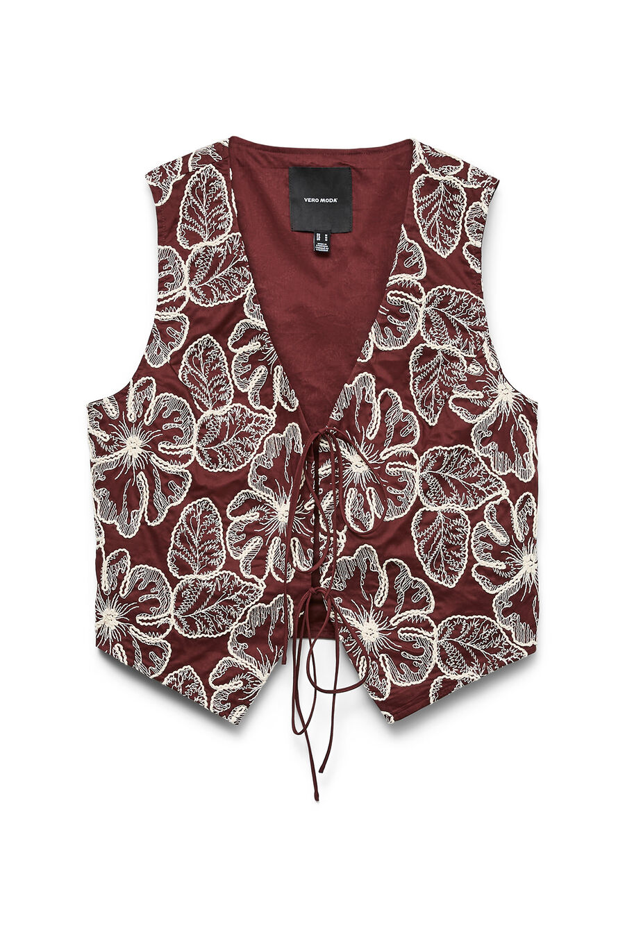 Chaleco con bordados