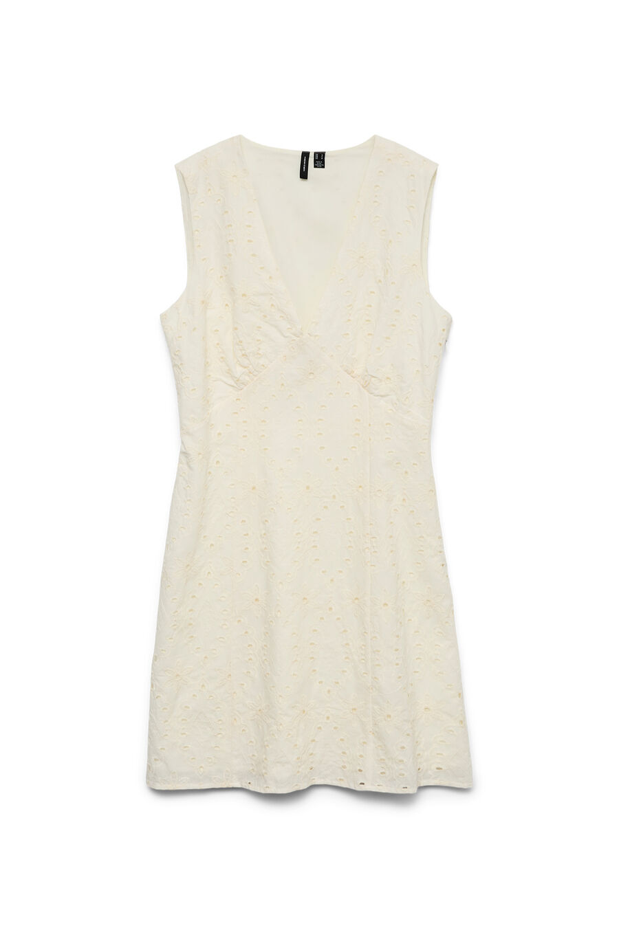 Vestido corto con calados