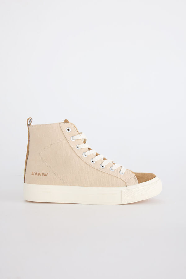 Slowlove desportiva de cano alto Tostado