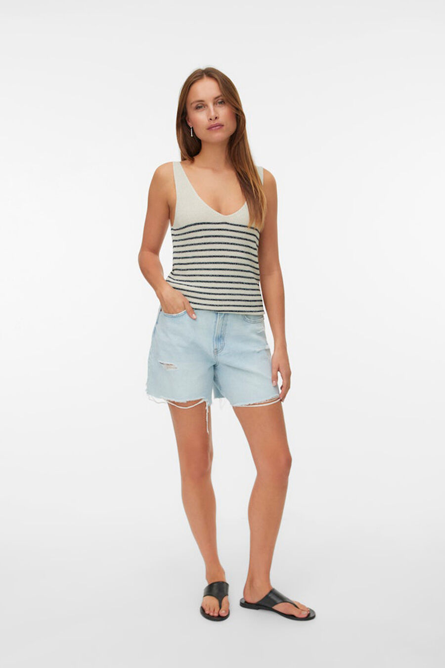 Top lurex tirante ancho