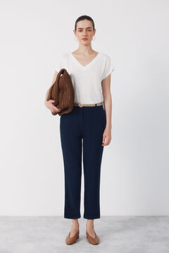 Cortefiel Pantal&oacute;n con lino