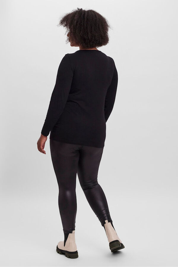 Vero Moda Curve Camiseta b&aacute;sica talla grande Negro