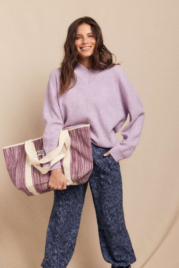 Slowlove Bolsa tejido Purple