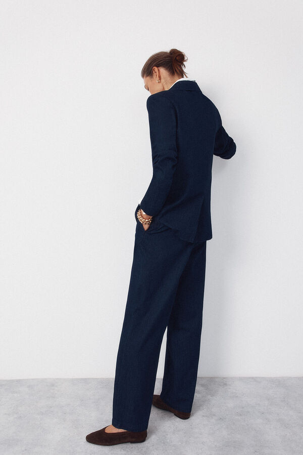 Cortefiel Blazer Denim sastre Azul