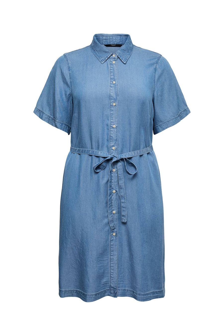 Vestido corto Tencel talla grande