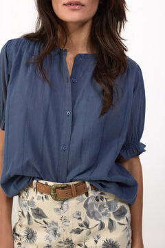 Slowlove Blusa dobby fluido