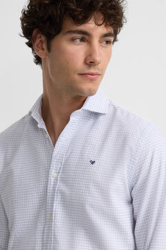 Silbon Camisa sport oxford cuadro medio