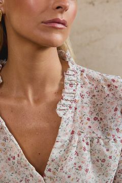 Pol&iacute;n Et Moi Camisa flores Magnolia