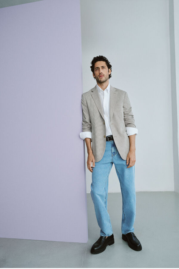 Cortefiel Pantal&oacute;n vaquero straight fit Azul