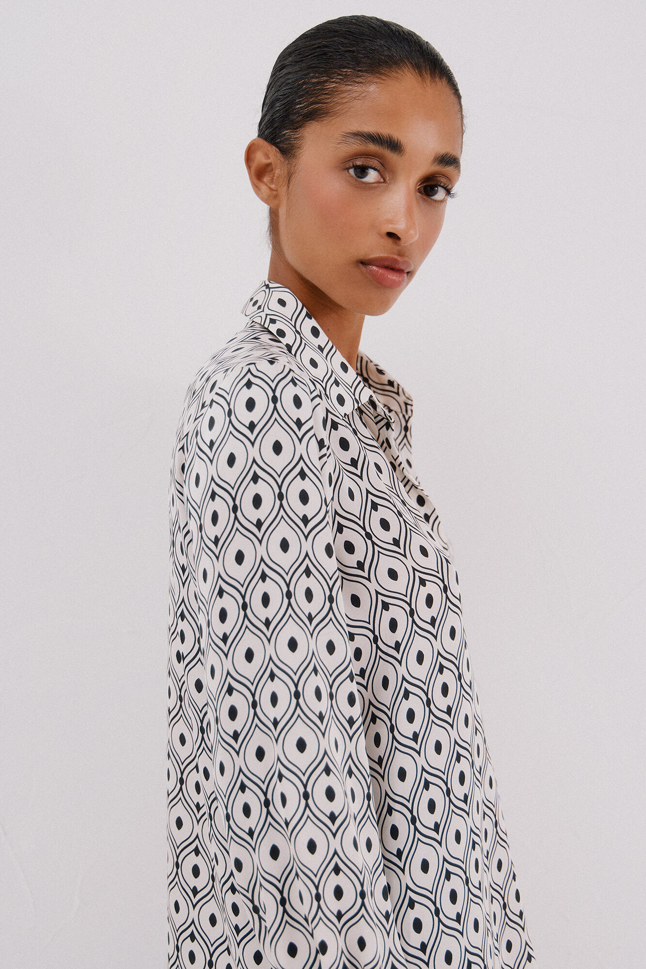 Cortefiel Camisa acetinada