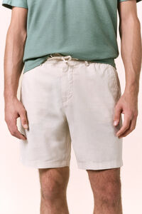 OOTO Bermuda de lino con cordones