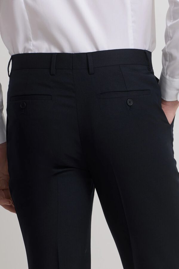 Silbon Pantal&oacute;n traje natural stretch Azul marino