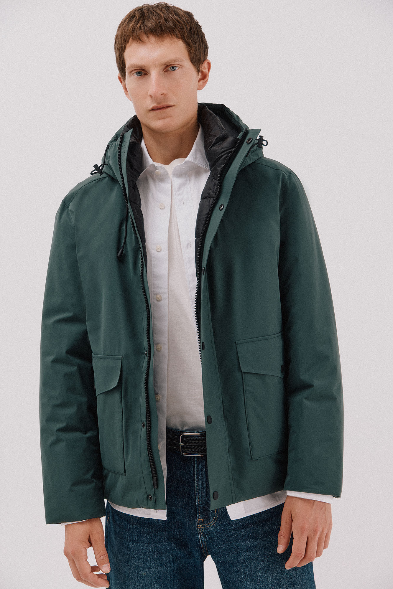 Cortefiel Parka con capucha